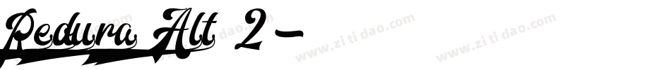 Redoura Alt 2字体转换